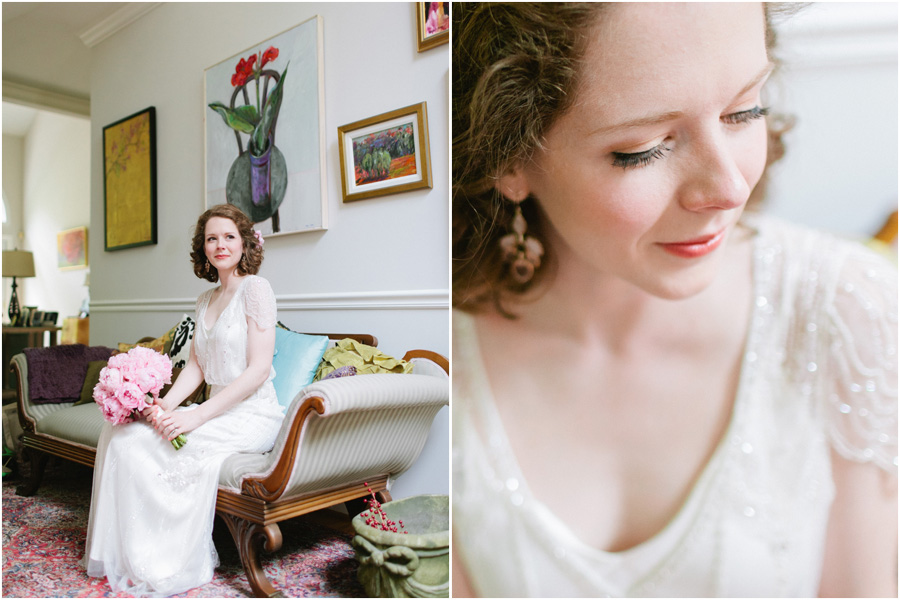 beautiful forties-inspired bride