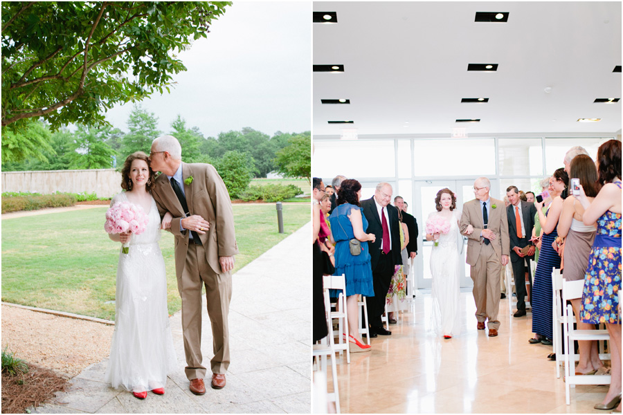 candid bride and father moment