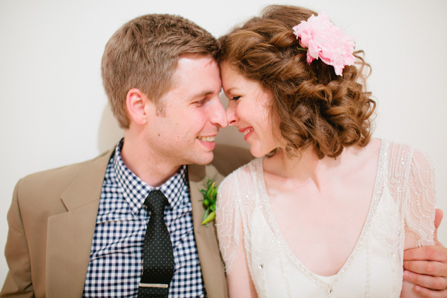 art gallery wedding portraits