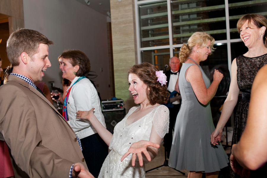 bride and groom candid
