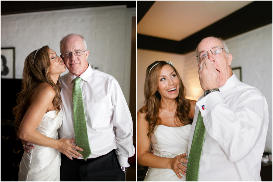 emotional wedding moment