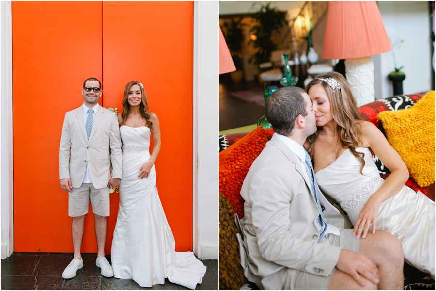 orange doors at the parker