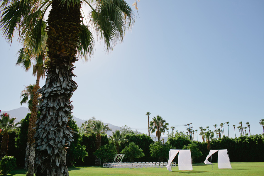gorgeous california desert wedding setting