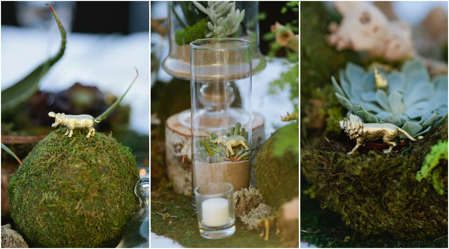 gold and greenery whimsy