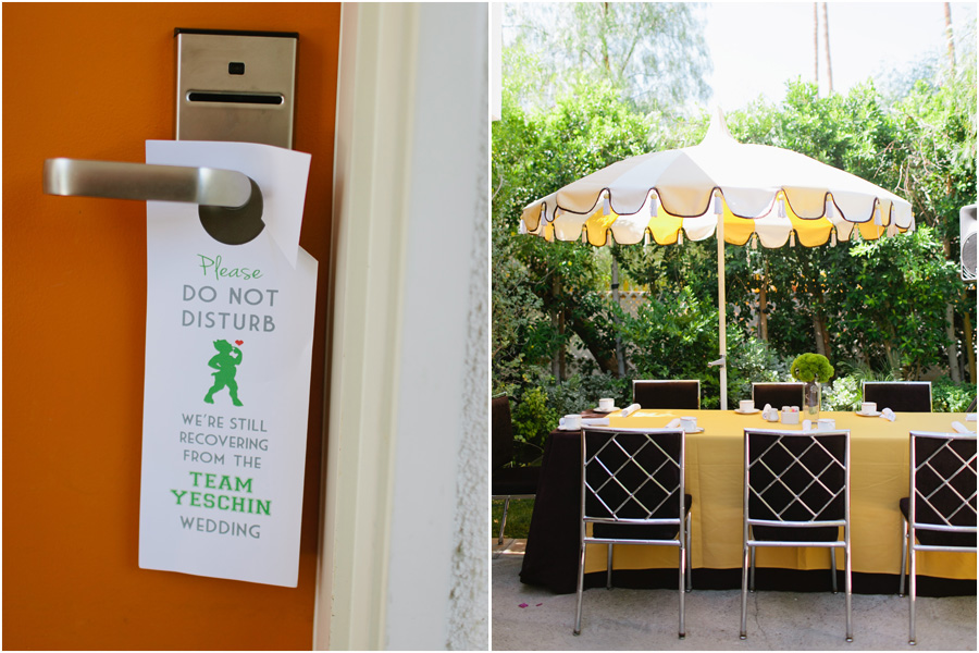 morning after wedding brunch