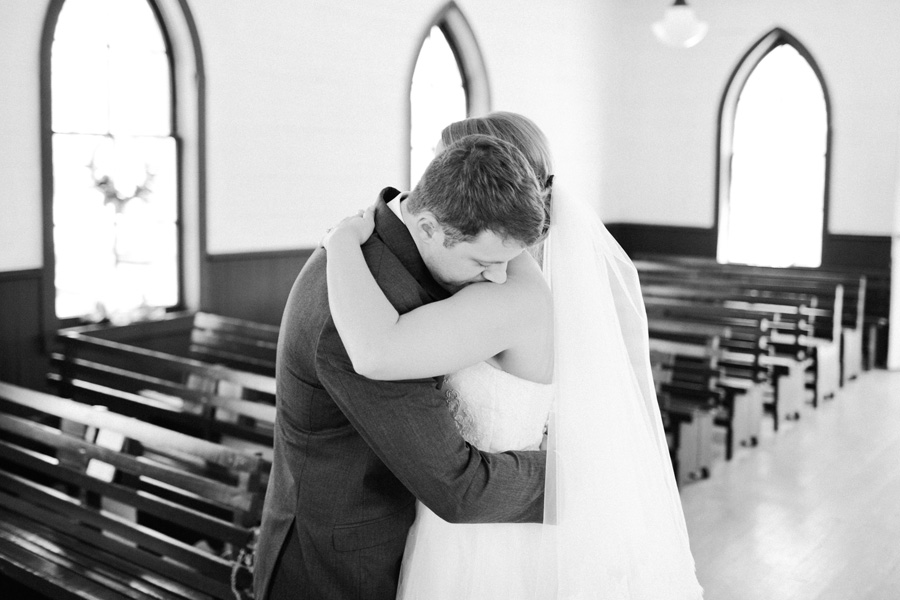 sweet bride and groom