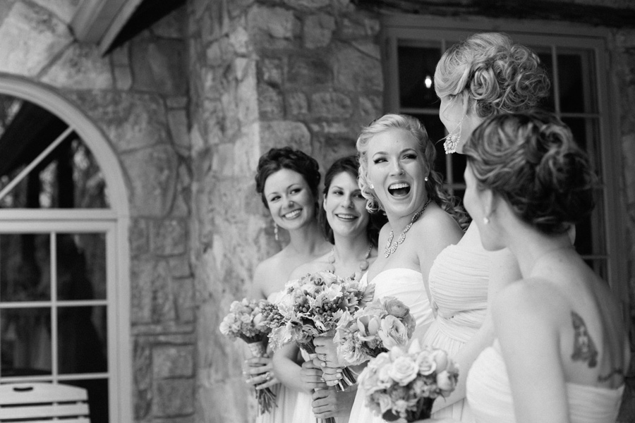 bride and bridesmaids