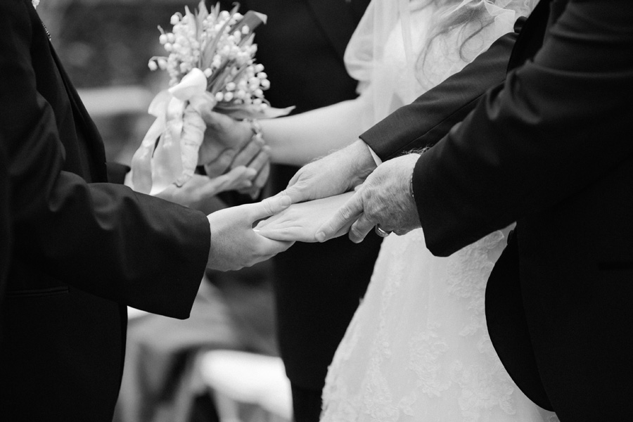 giving the bride away