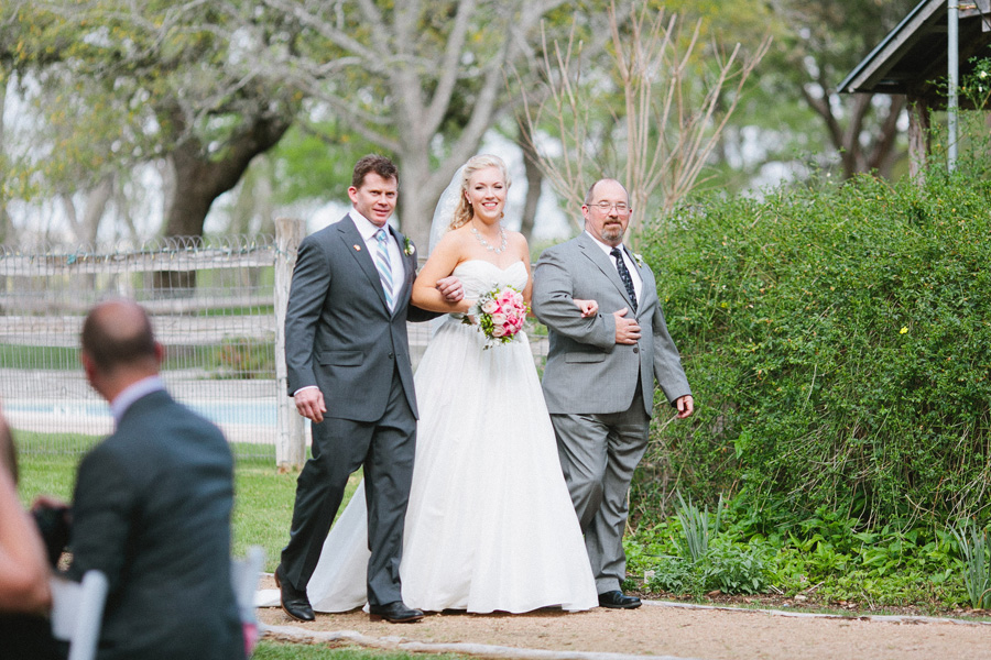bride walking down aisle