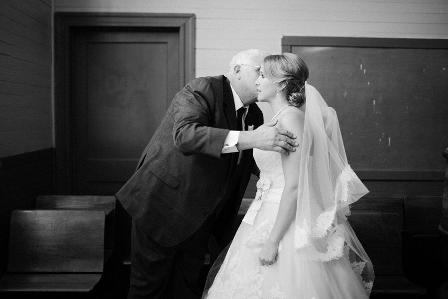 sweet moment between bride and father
