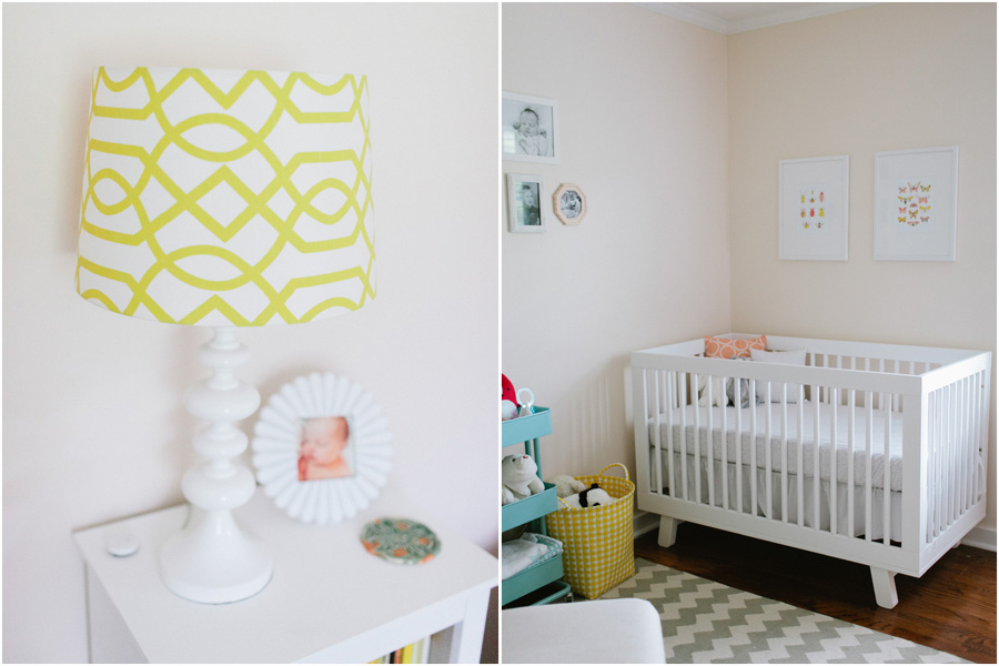 modern colorful girls nursery