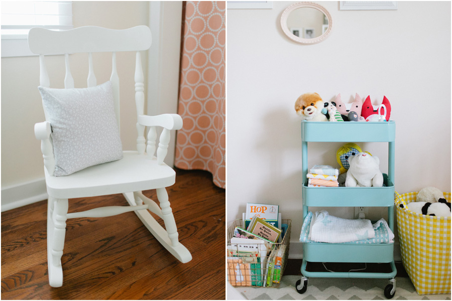 adorable peach nursery