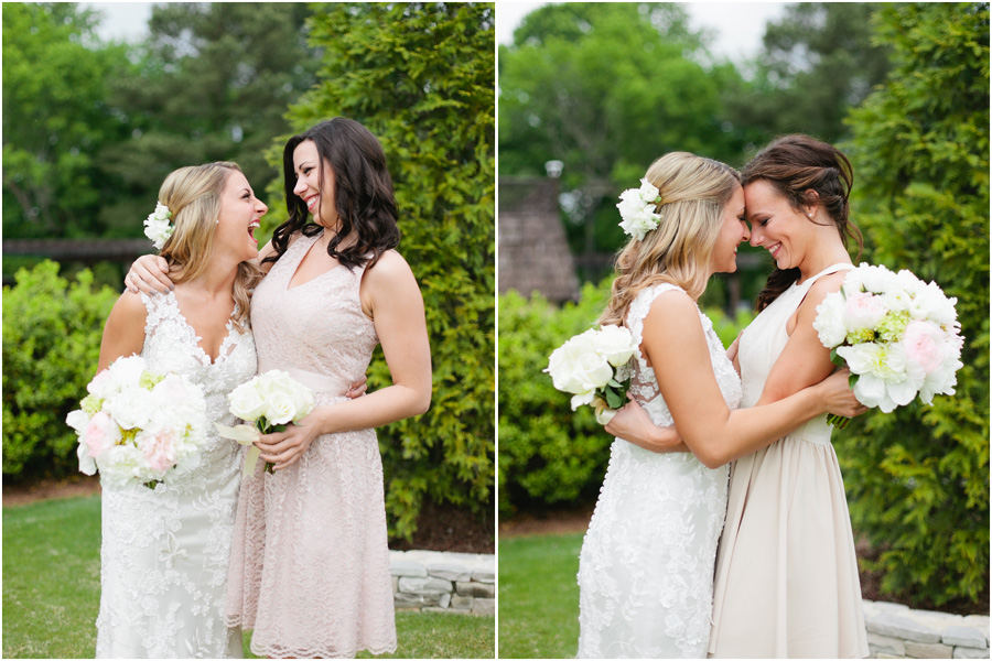 bride and bridesmaids