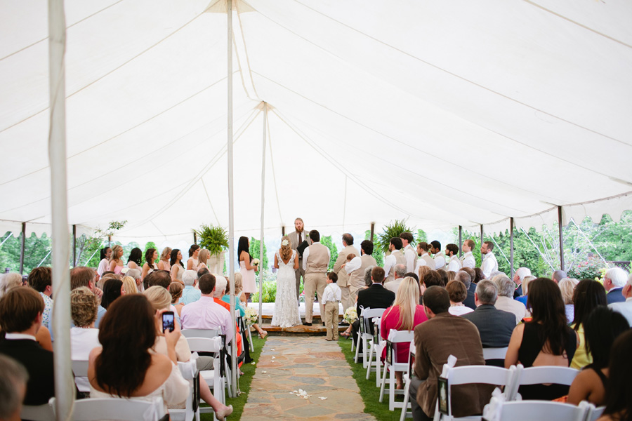 tented outdoor spring wedding
