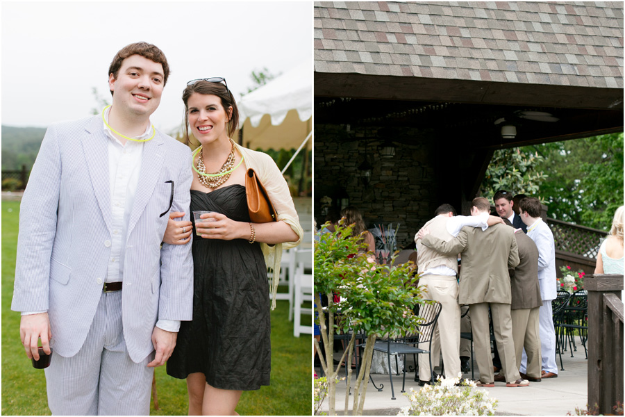 wedding guests in seersucker