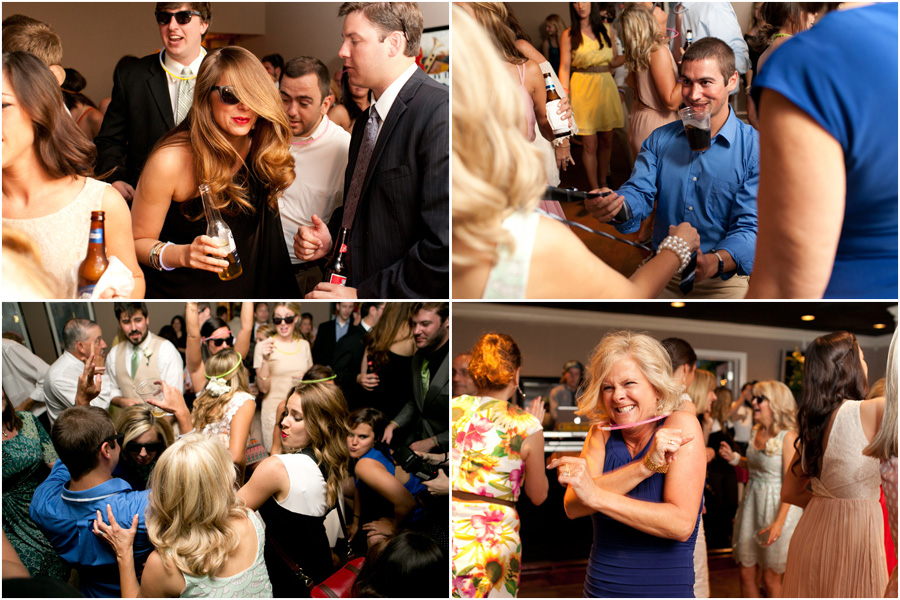 crazy fun wedding reception