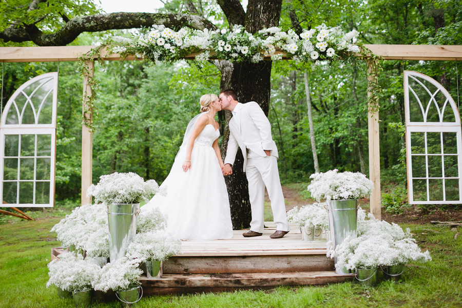 handmade wedding altar