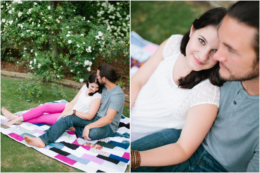 photography with a quilt