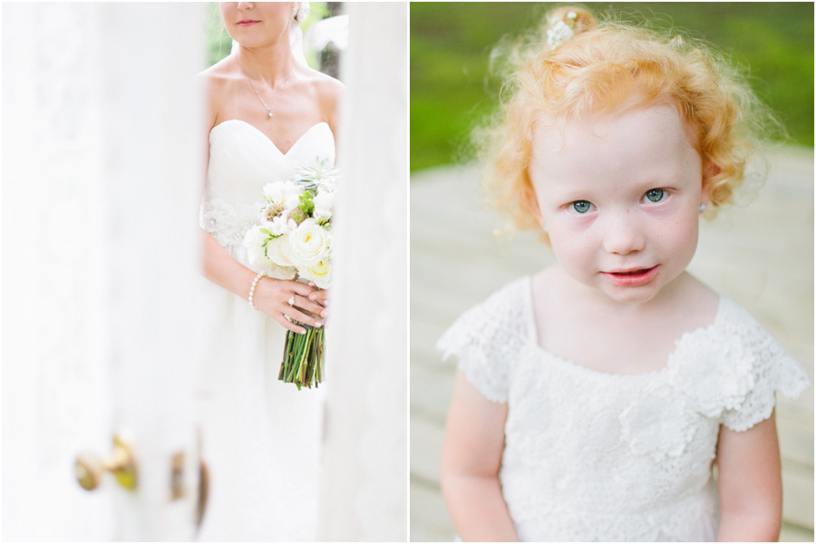 adorable redheaded flower girl