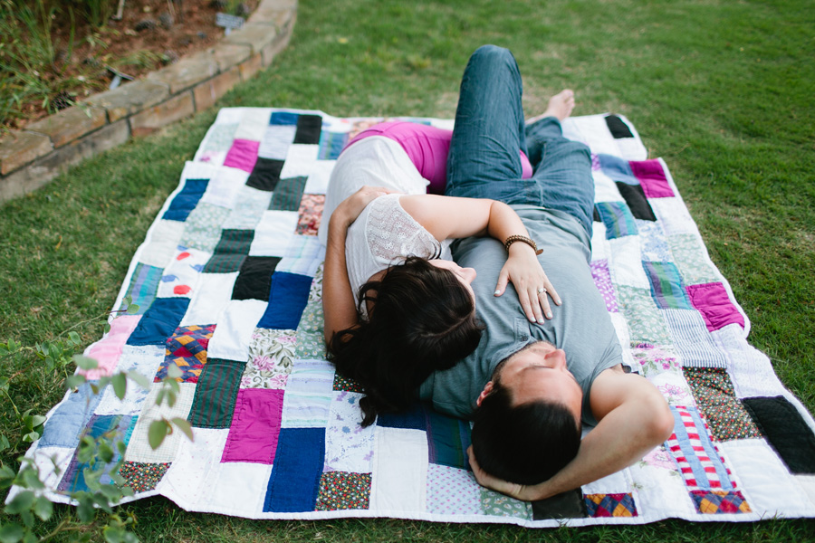 photography with a quilt