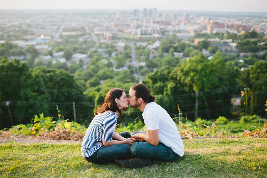 portraits with city skyline