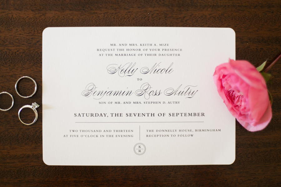 classic wedding invitation
