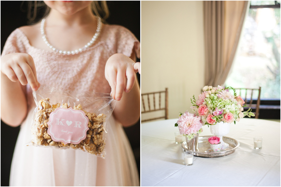 caramel corn wedding favor