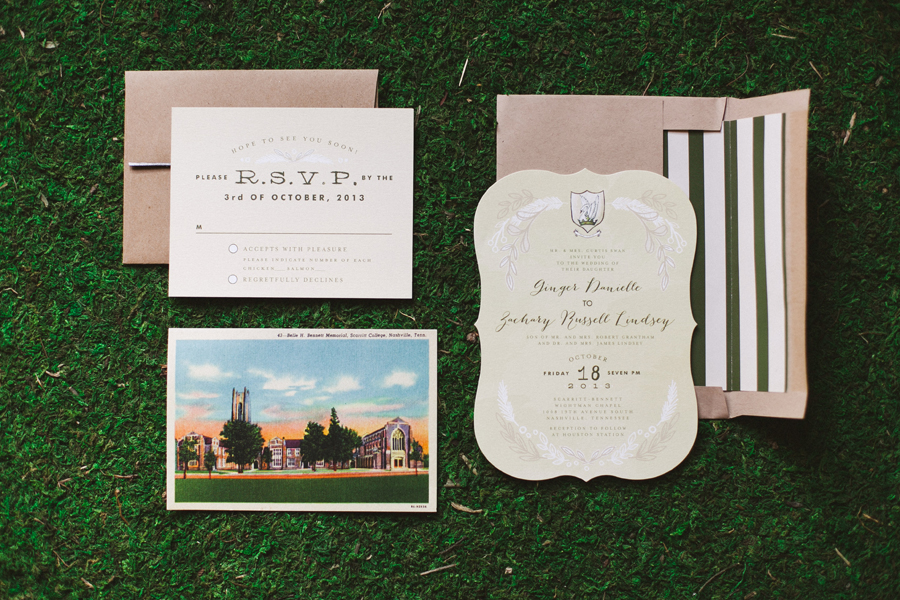 ireland travel inspired wedding invitation
