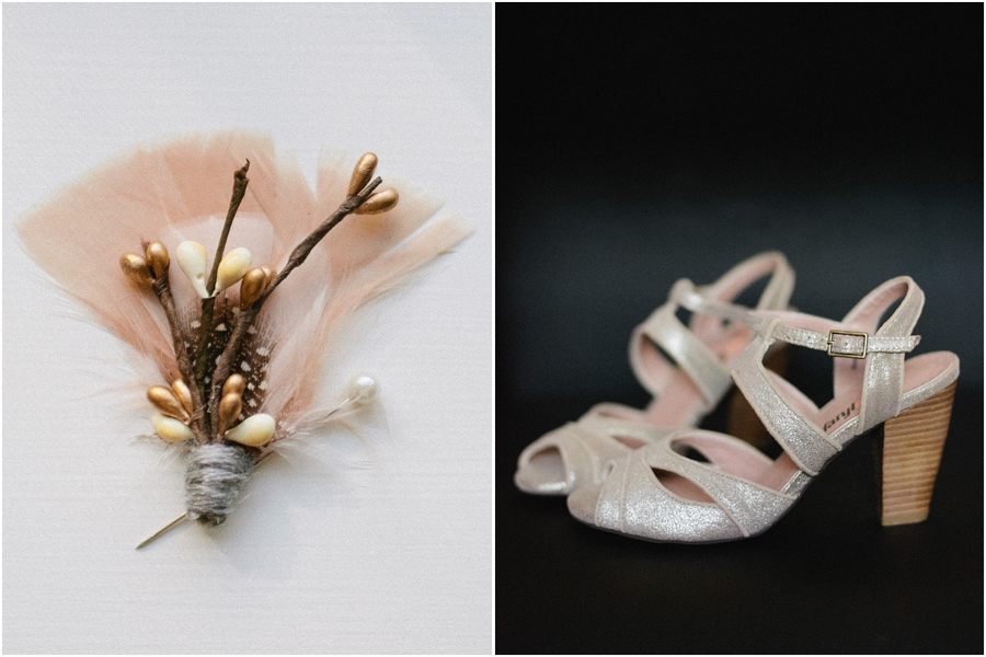 gold and black organic wedding