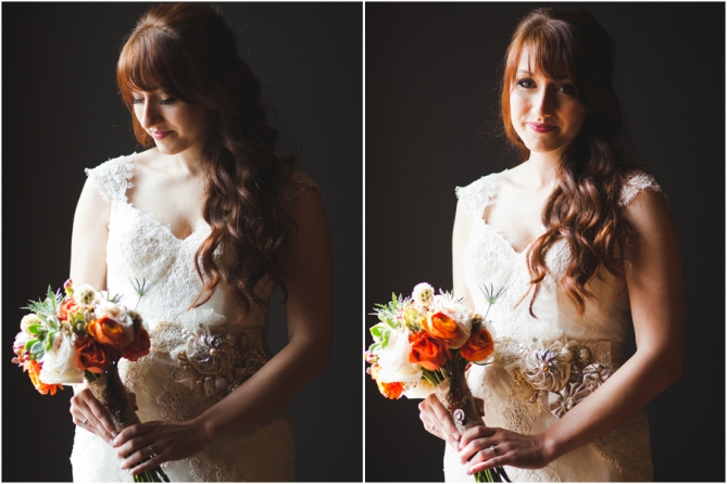 gorgeous redheaded bride