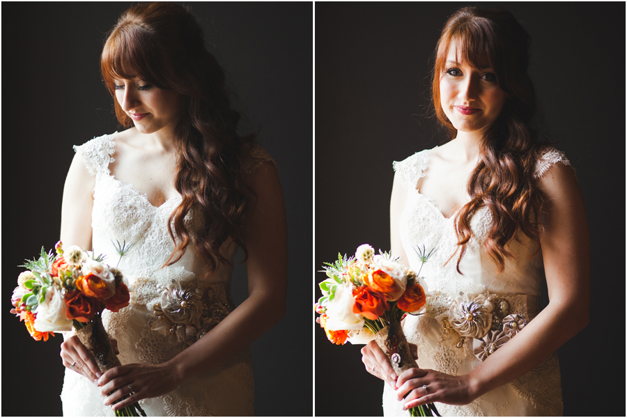 gorgeous redheaded bride