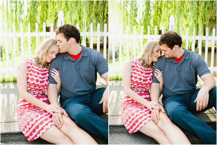 weeping willow and picket fence