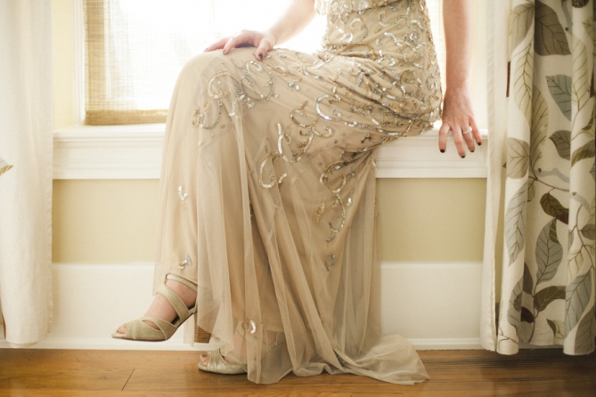 art deco inspired wedding dress