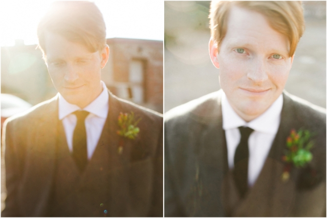 handsome redheaded groom