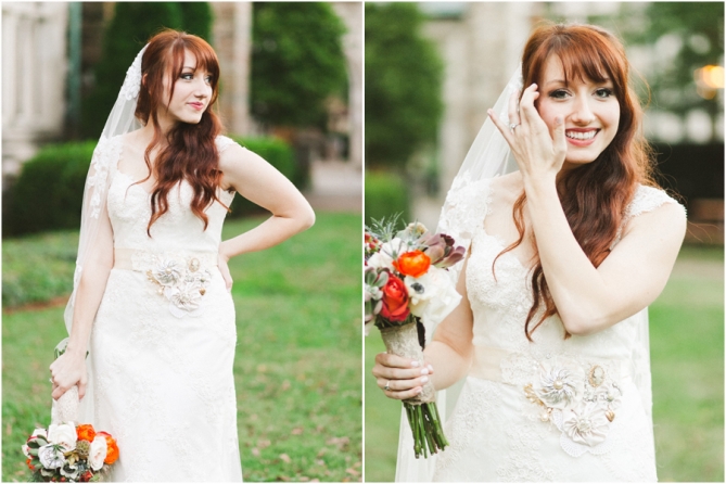 redhead bride