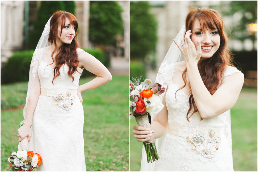 redhead bride