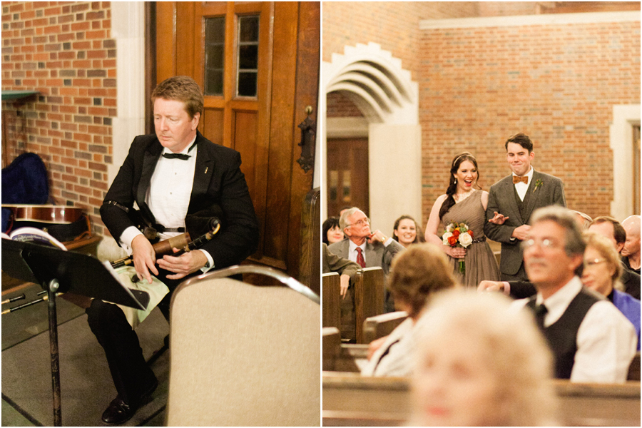bagpiper at wedding