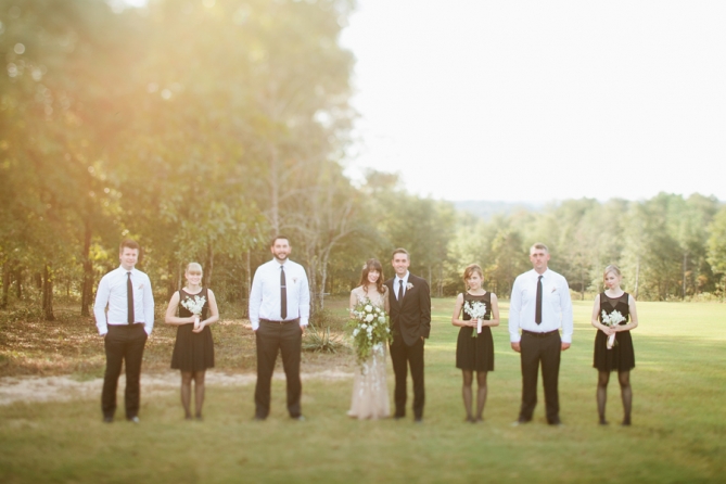 gold and black wedding attire