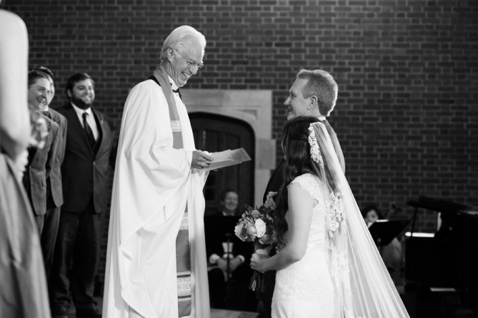 joyful wedding ceremony