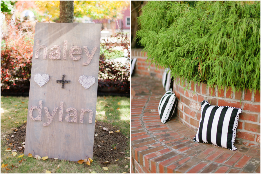 modern black and white wedding