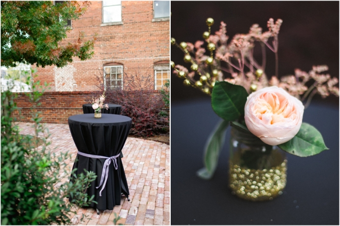 garden roses and gold glitter