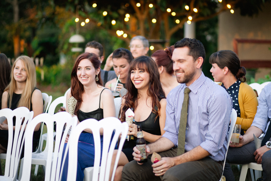 outdoor backyard ceremony