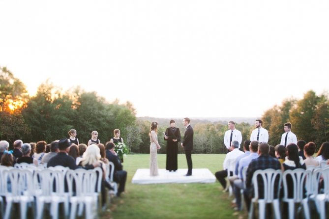 ceremony with a view