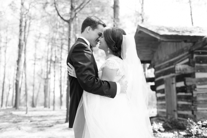 emotional bride and groom