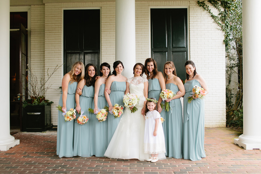southern wedding party