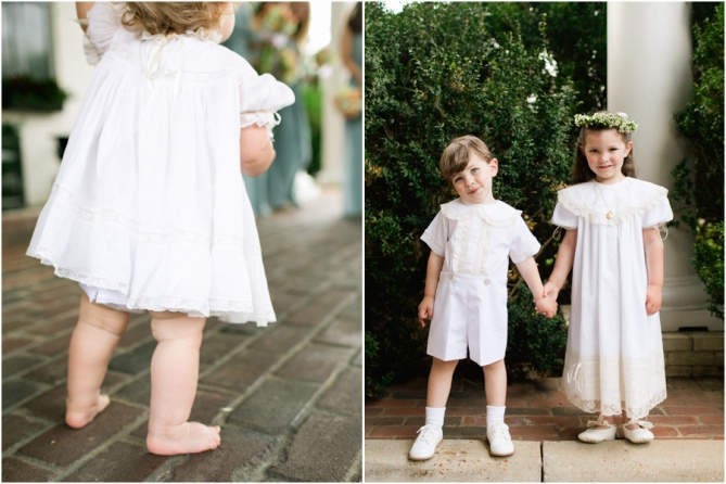 adorable flower girl and ring bearer