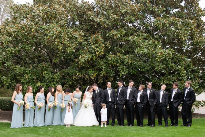 southern wedding party