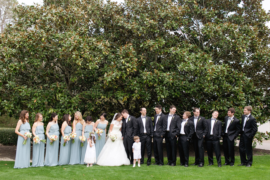 southern wedding party